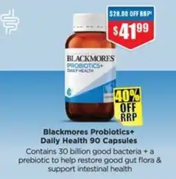 Chemist Warehouse Blackmores Probiotics+ Daily Health 90 Capsules offer