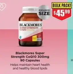 Chemist Warehouse Blackmores Super Strength CoQ10 300mg offer