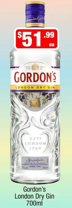 Liquor Stax Gordon's London Dry Gin offer