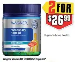Chemist Warehouse Wagner Vitamin D3 1000IU 250 Capsules offer