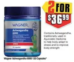Chemist Warehouse Wagner Ashwagandha 6000 offer