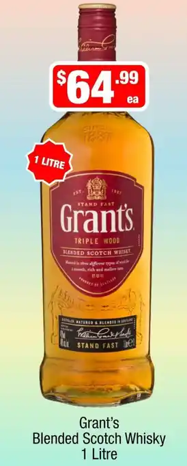 Liquor Stax Grant's Blended Scotch Whisky offer