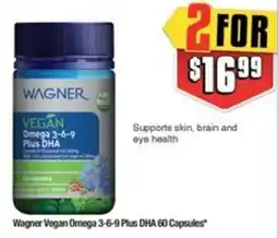 Chemist Warehouse Wagner Vegan Omega 3-6-9 Plus DHA offer