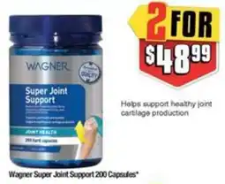 Chemist Warehouse Wagner Super Joint Support 200 Capsules offer