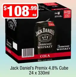 Liquor Stax Jack Daniel's Premix Cola offer