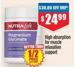 Chemist Warehouse NutraLife Magnesium Glycinate offer
