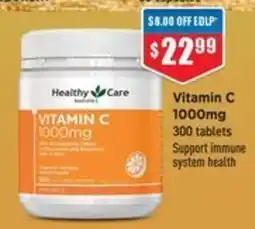 Chemist Warehouse Healthy Care Vitamin C offer