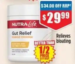 Chemist Warehouse Nutra Life Gut Relief Mango Orange offer