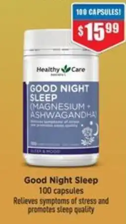 Chemist Warehouse Healthy Care Good Night Sleep offer