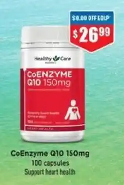 Chemist Warehouse Healthy Care CoEnzyme Q10 150mg offer