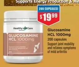 Chemist Warehouse Healthy Care Glucosamine HCL 1000mg offer