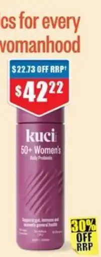 Chemist Warehouse kuci 50+ Women's Daily Probiotic offer