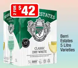Liquor Stax Berri Estates Classic Dry White Varieties offer