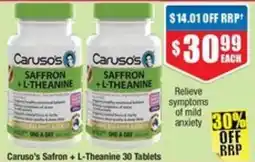 Chemist Warehouse Caruso's Saffron + L-Theanine offer