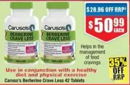 Chemist Warehouse Caruso's Berberine Crave Less offer