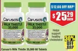 Chemist Warehouse Caruso's Milk Thistle 35,000 offer