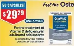 Chemist Warehouse OsteVit-D One-A-Week offer