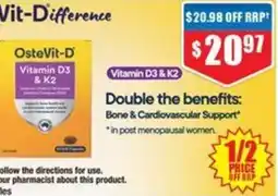 Chemist Warehouse OsteVit-D Vitamin D3 & K2 offer