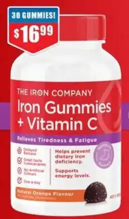 Chemist Warehouse The Iron Company Iron Gummies + Vitamin C offer