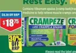 Chemist Warehouse Crampeze Leg Cramps & Spasms offer