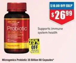 Chemist Warehouse Microgenics Probiotic 35 Billion offer