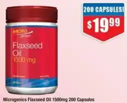Chemist Warehouse Microgenics Flaxseed Oil offer