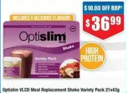 Chemist Warehouse Optislim VLCD Meal Replacement Shake Variety Pack offer