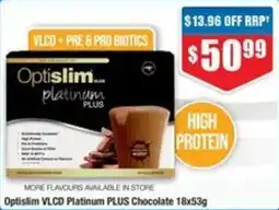 Chemist Warehouse Optislim VLCD Platinum PLUS Chocolate offer