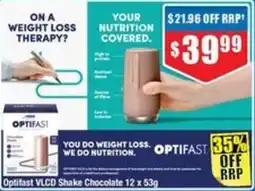 Chemist Warehouse Optifast VLCD Shake Chocolate offer