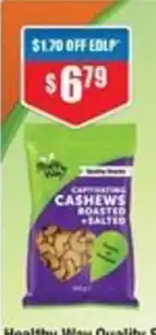 Chemist Warehouse Healthy Way Quality Cashews Roasted + Salted offer