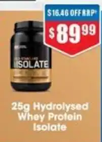 Chemist Warehouse Optimum Nutrition Isolate offer