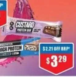 Chemist Warehouse Custard Protein Bar offer