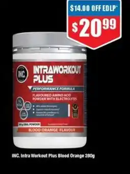 Chemist Warehouse INC. Intra Workout Plus Blood Orange offer