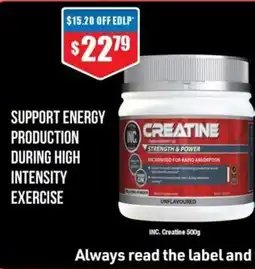 Chemist Warehouse INC Creatine offer