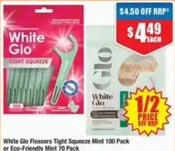 Chemist Warehouse White Glo Flossers Tight Squeeze Mint offer