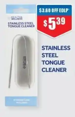Chemist Warehouse Health Wellness Stainless Steel Tongue Cleaner offer