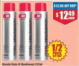 Chemist Warehouse Hismile Stain ID Mouthwash offer