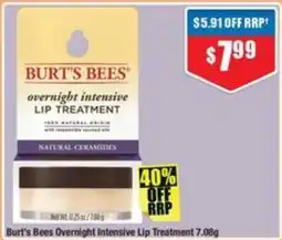 Chemist Warehouse Burt's Bees Overnight Intensive Lip Treatment offer