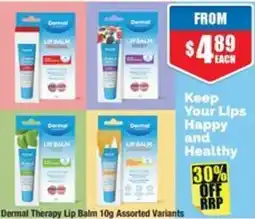 Chemist Warehouse Dermal Therapy Lip Balm Assorted Variants offer