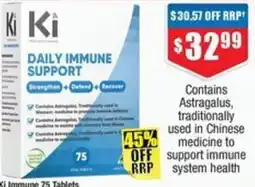 Chemist Warehouse Ki Immune 75 Tablets offer