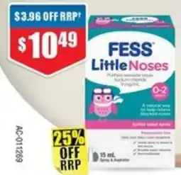 Chemist Warehouse Fess Little Noses offer