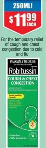 Chemist Warehouse Robitussin Cough & Chest Congestion offer