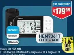 Chemist Warehouse OmrON HEM7361T Elite + AFIB offer