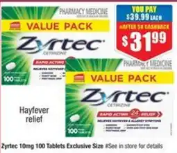 Chemist Warehouse Zyrtec offer