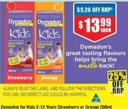 Chemist Warehouse Dymadon for Kids offer