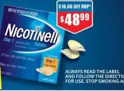 Chemist Warehouse Nicotinell Patches offer