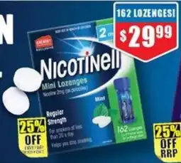 Chemist Warehouse Nicotinell Mini Lozenges offer