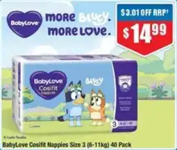 Chemist Warehouse BabyLove Cosifit Nappies Size 3 offer