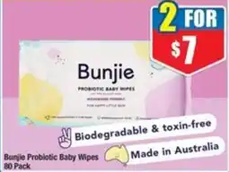 Chemist Warehouse Bunjie Probiotic Baby Wipes offer