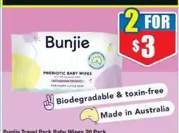 Chemist Warehouse Bunjie Probiotic Baby Wipes offer